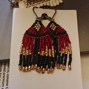 Chic Beaded Fringe Earrings